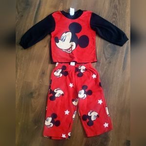 Disney Mickey Mouse Soft Pajamas Size 2t